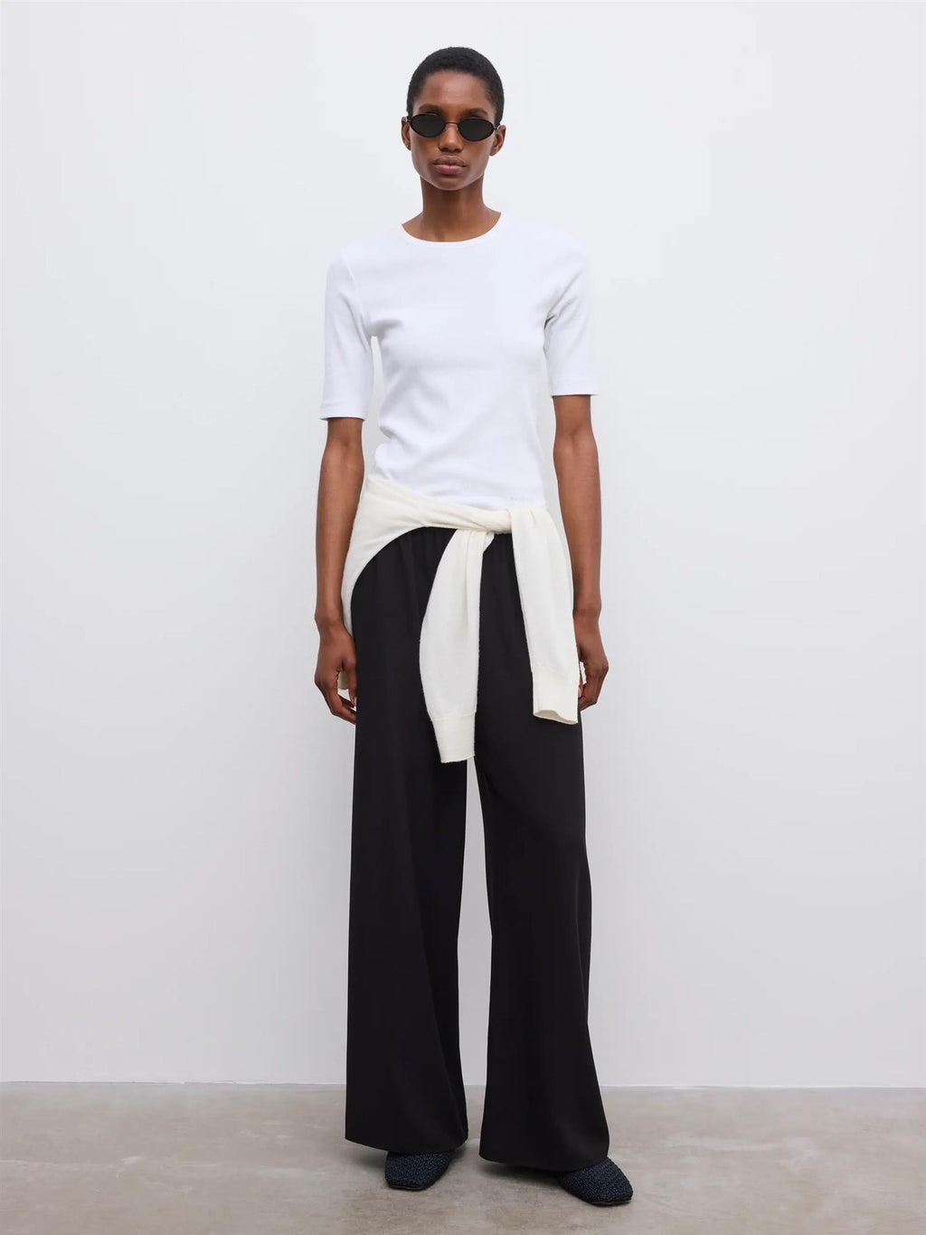 Fluid Crepe Trousers