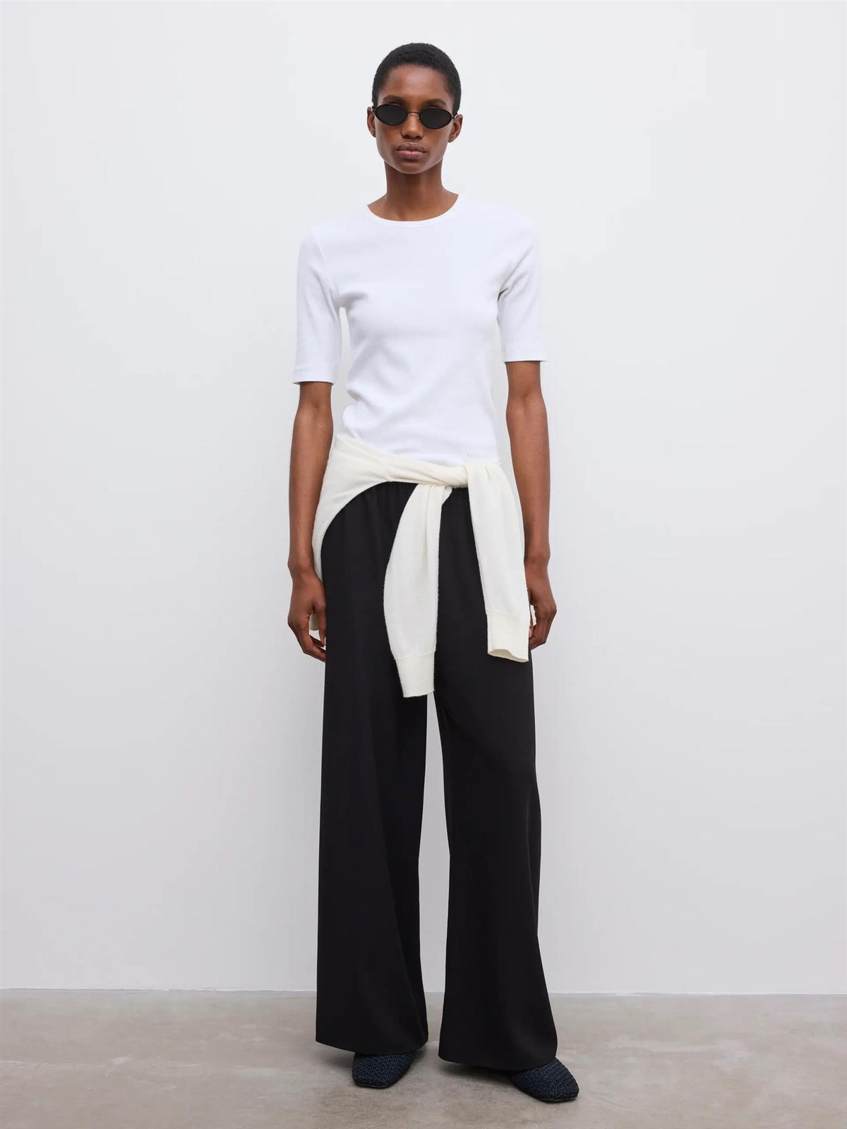 Fluid Crepe Trousers