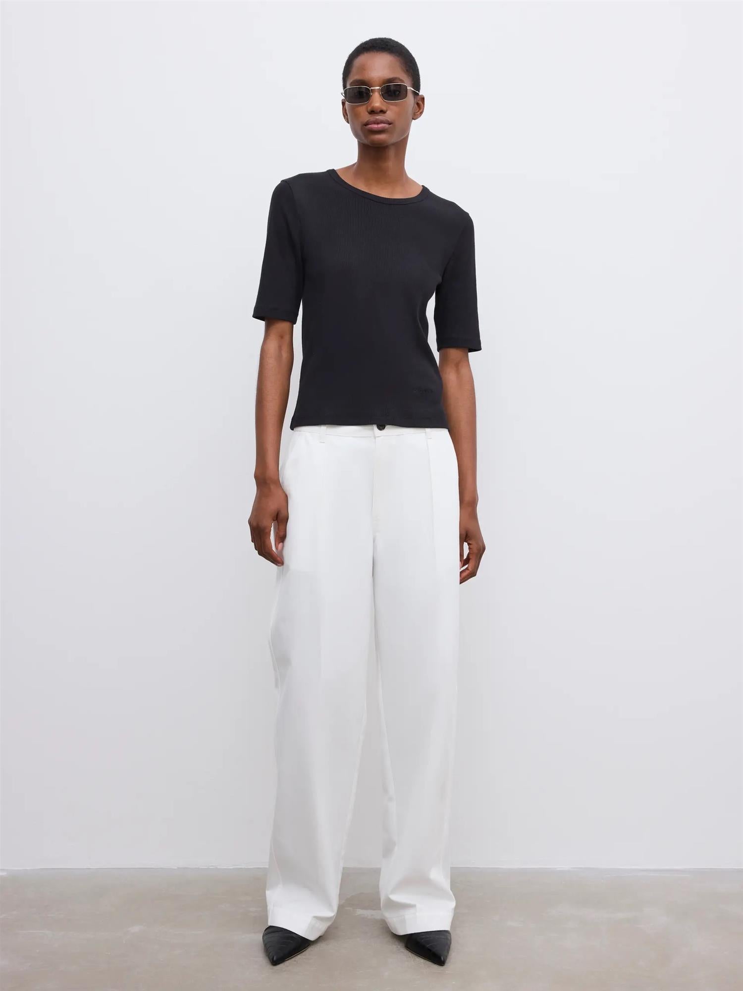 Fitted Rib T-Shirt