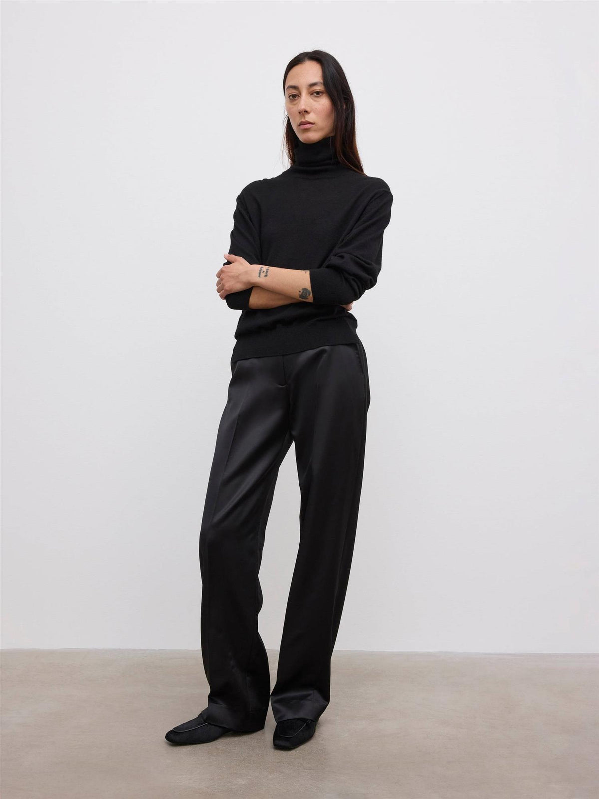 Tapered Wool Trousers