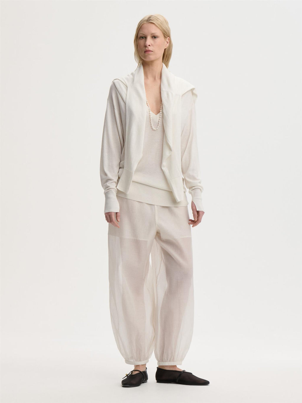 Lumas Silk Organza Trousers