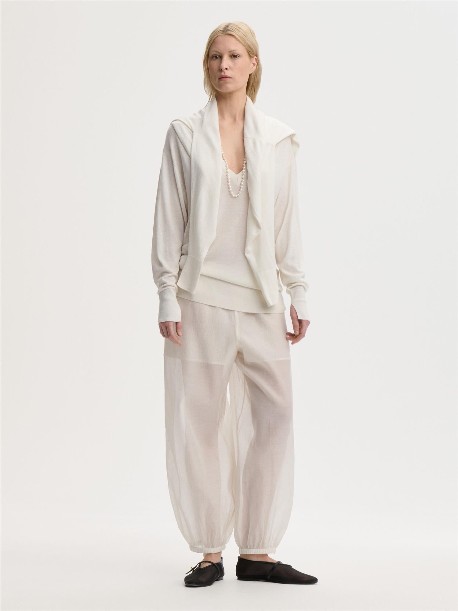 Lumas Silk Organza Trousers