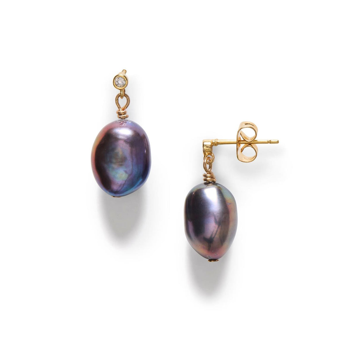 Black Pearly Earrings
