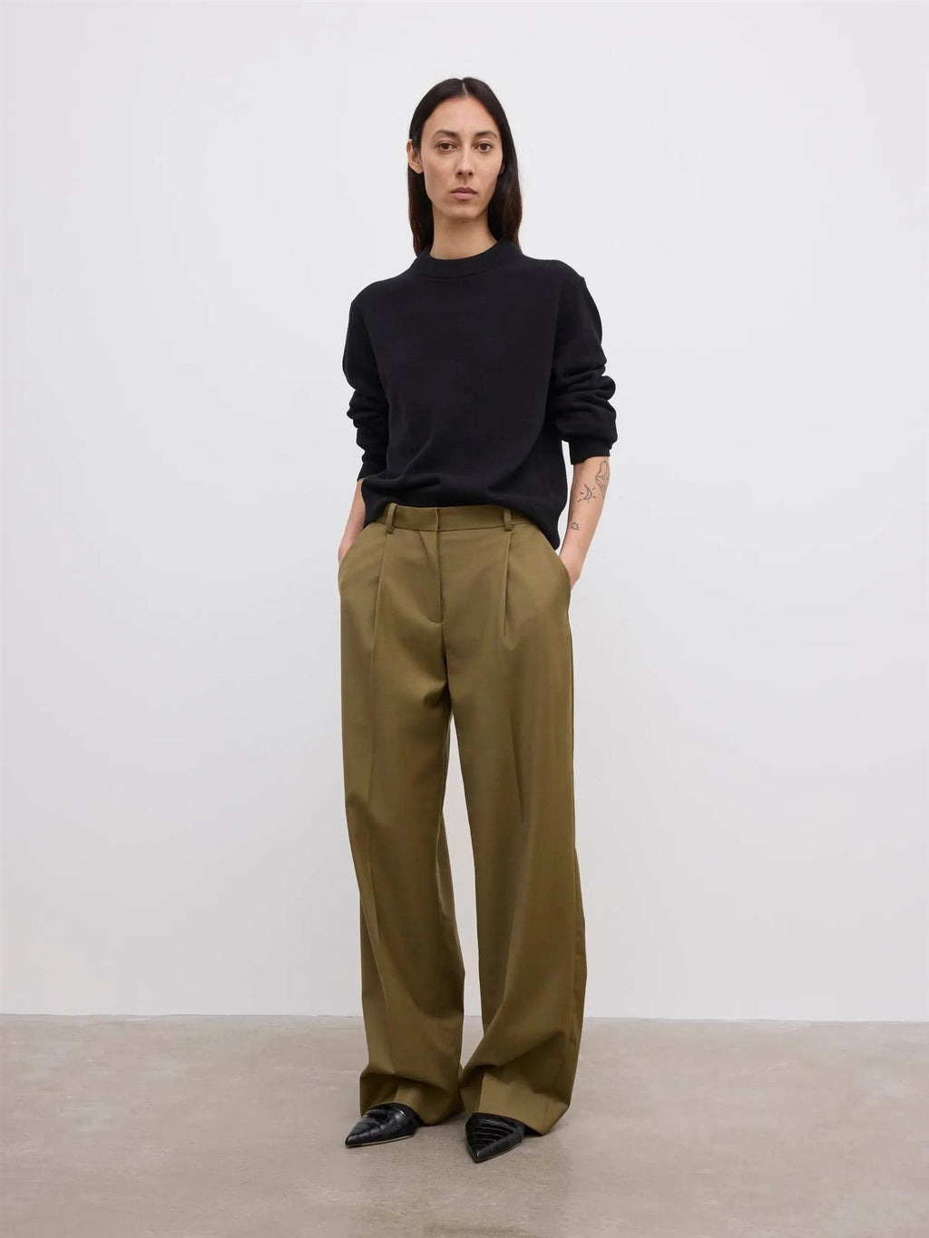 Relaxed Wool Trousers