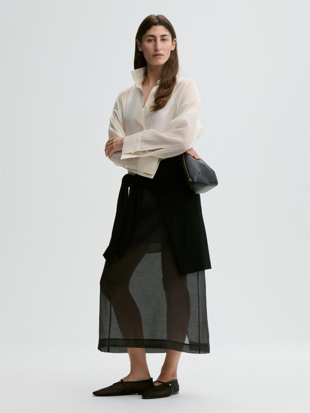 Derris Silk Organza Shirt
