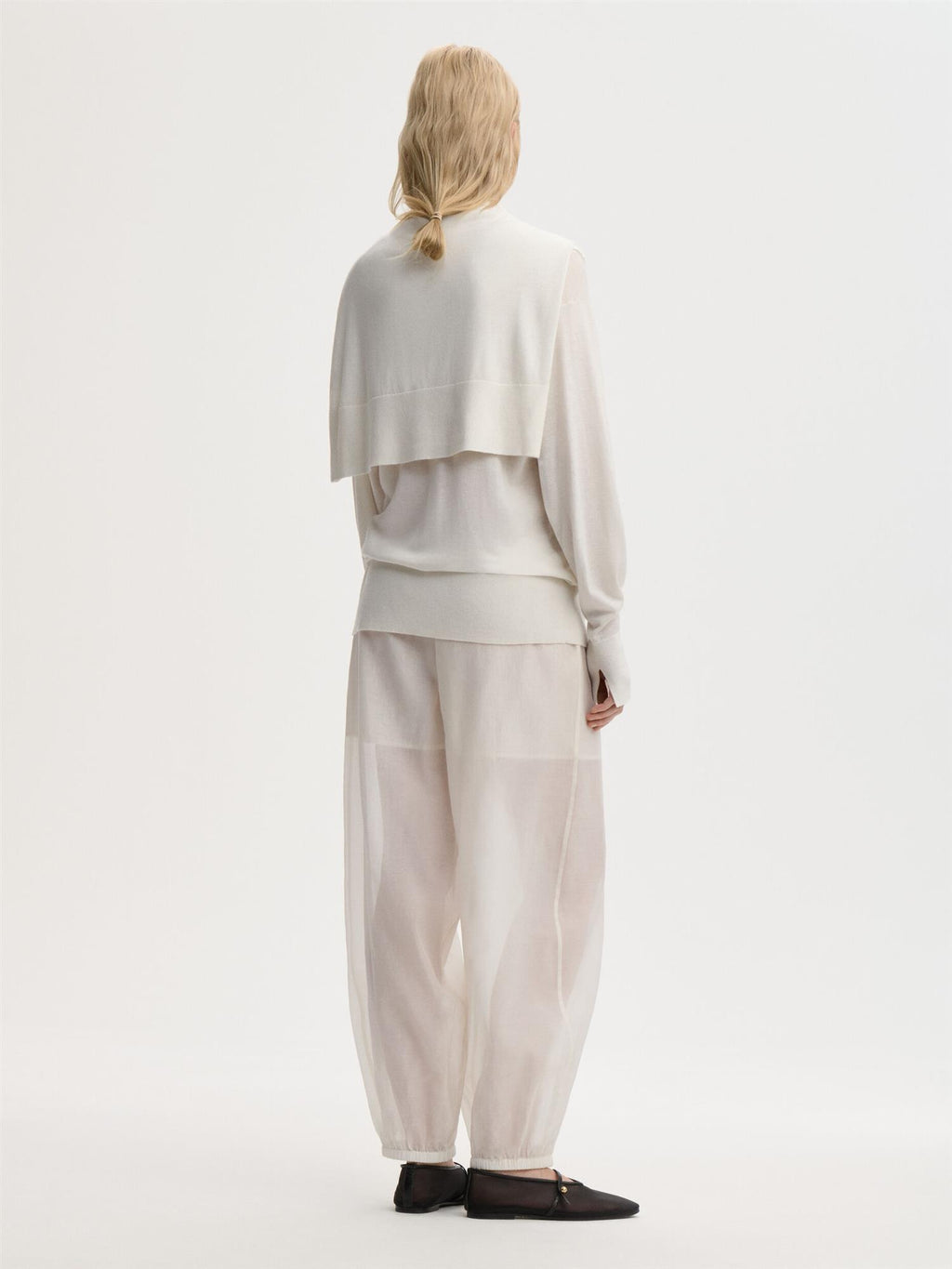 Lumas Silk Organza Trousers