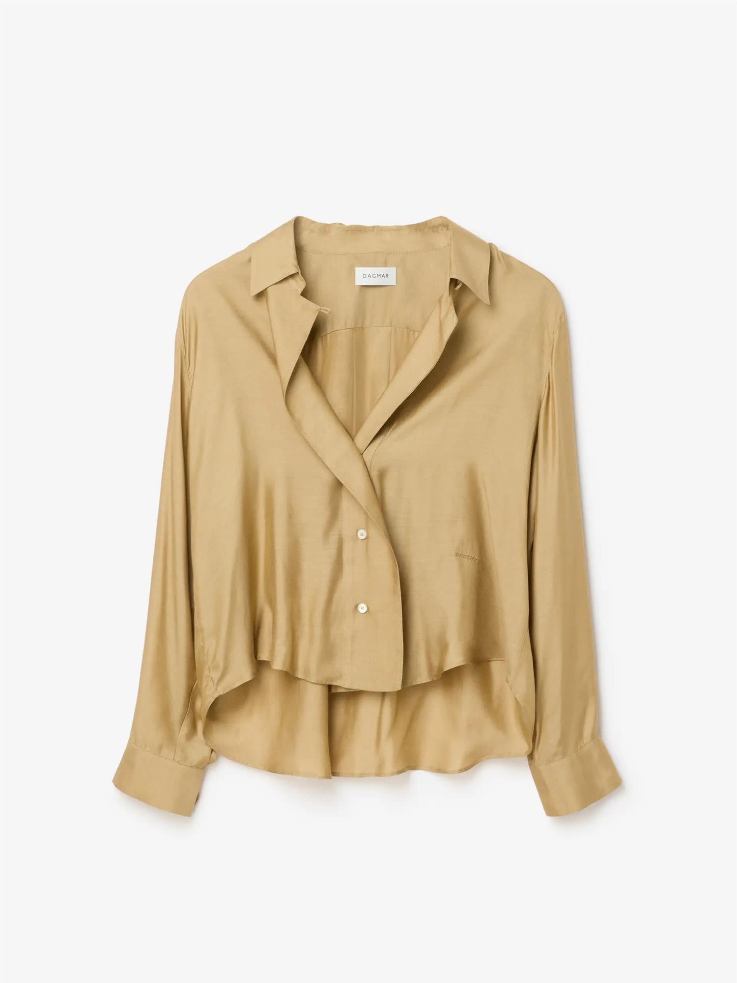 Cropped Shirt Sand Beige