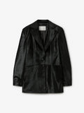 Pony Leather Blazer