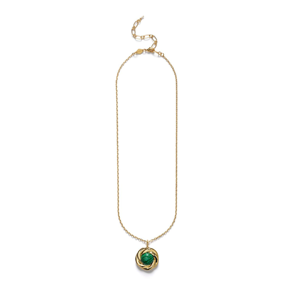 Malachite Knot Necklace