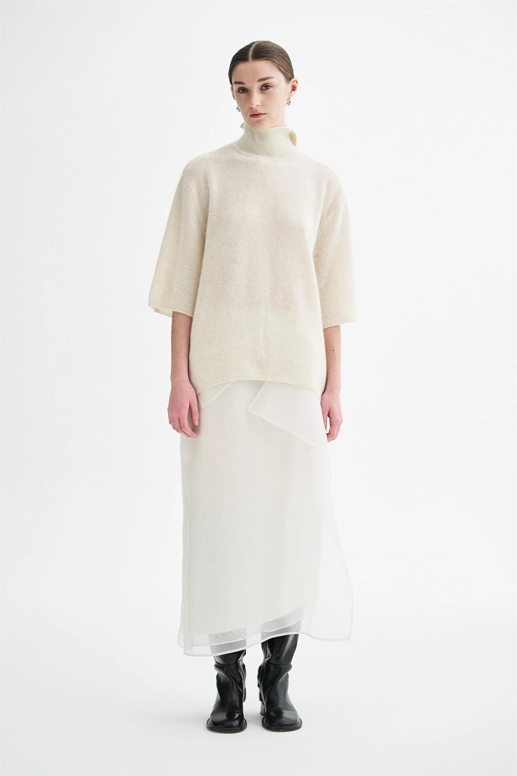 Niri silk organza skirt