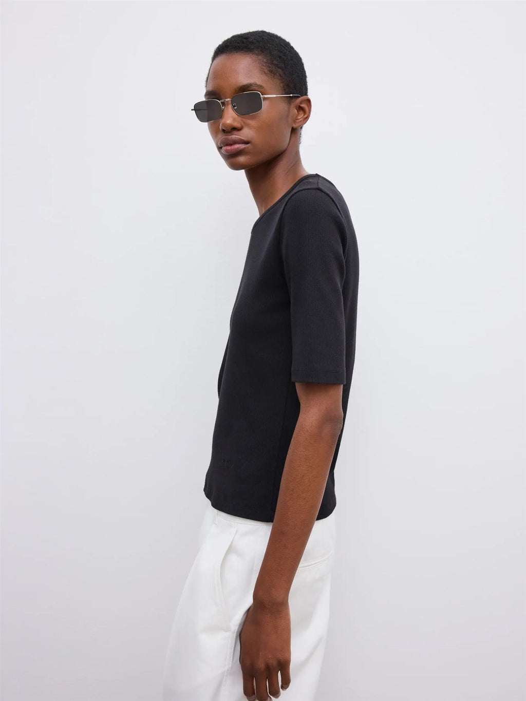 Fitted Rib T-Shirt
