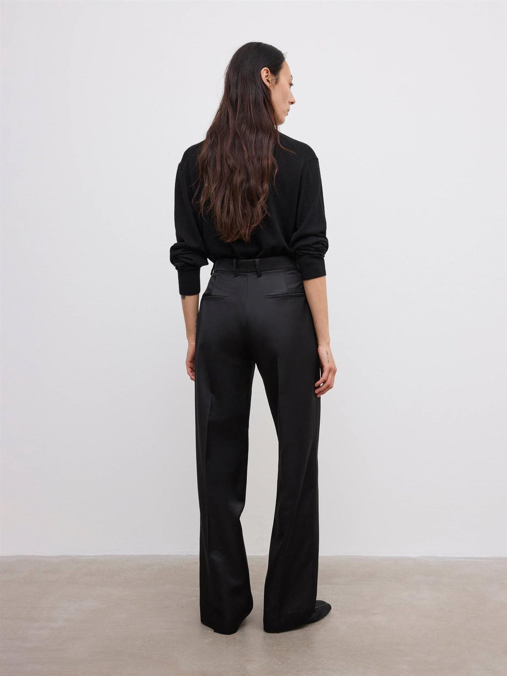 Tapered Wool Trousers
