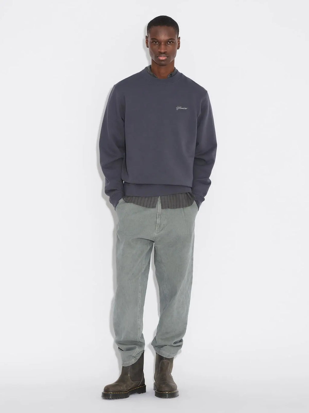 Embroidery Crewneck  Sweatshirt