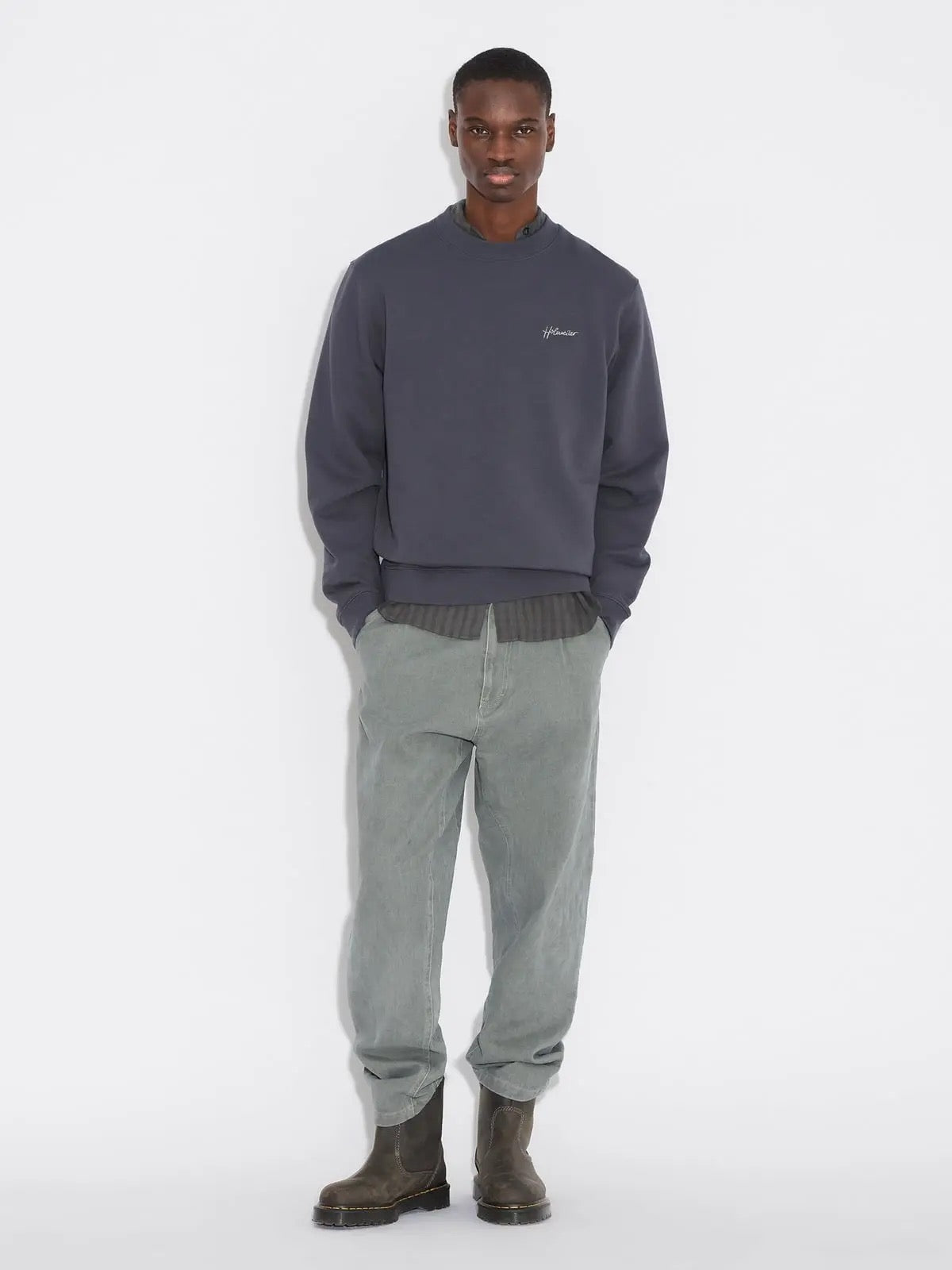 Embroidery Crewneck  Sweatshirt