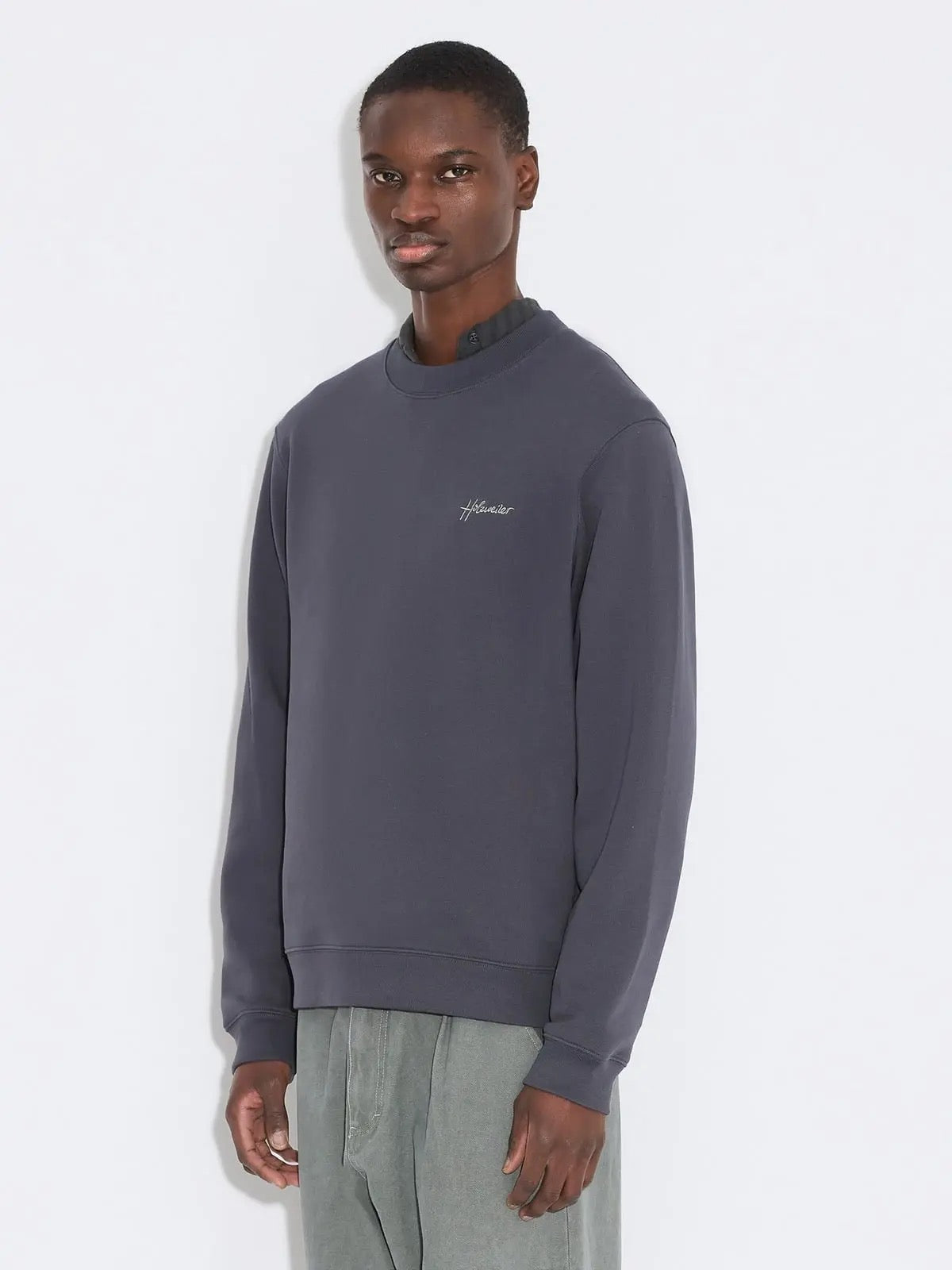 Embroidery Crewneck  Sweatshirt